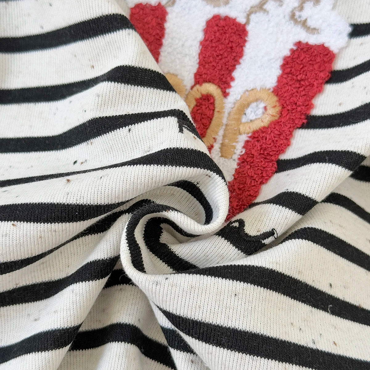2025 Spring and Autumn New Baby Clothing Striped Cartoon Print Jumpsuit Newborn Baby Romper Pants Babies Aged 0-3Years Kids