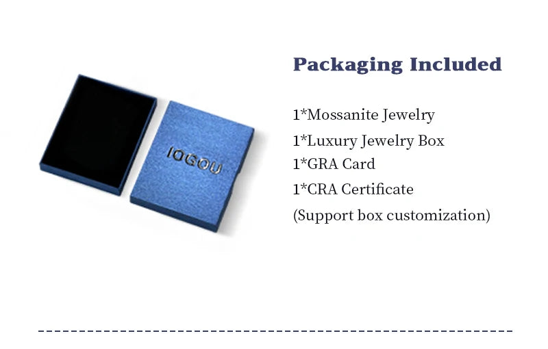 IOGOU D Moissanite Drop Earrings for Women 925 Sterling Silver Leverback Trendy Wedding Fine Jewelry Gift with Certificate