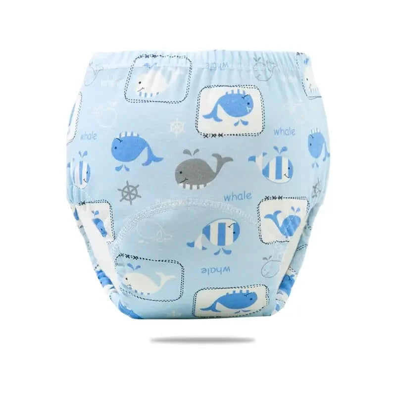 2/3/4/5/8Pc Baby Potty Toilet Training Pants Nappies Cartoon Boys Girls Underwear Cotton TPU WaterProof Panties Reusable Diapers