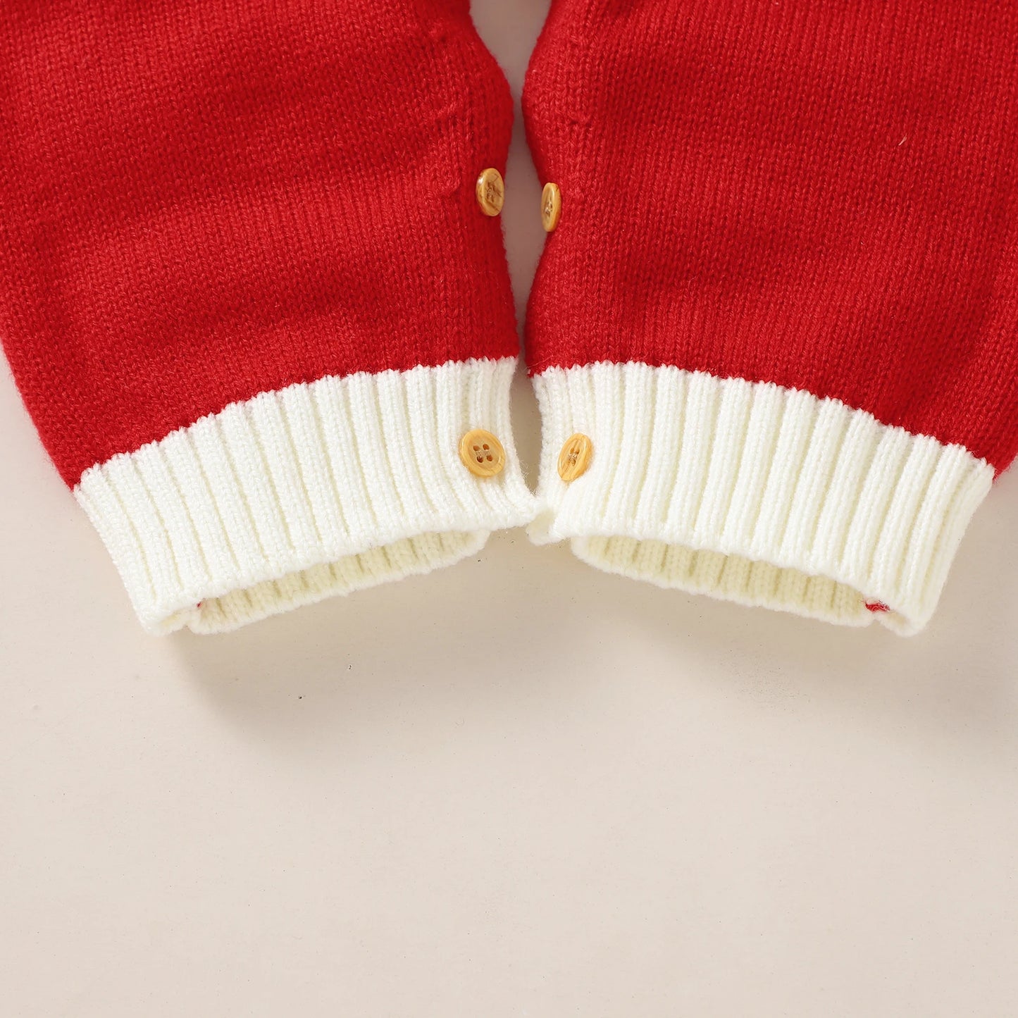 Infant Christmas Outfits Baby Romper Clothes Winter Red Santa Claus Knitted Newborn Infant Boy Girl Christmas Gift Jumpsuits+Hat