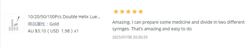 Individual Package PP Sterile Syringe Connector 20/50/100/500/1000 Pcs Female Luer Lock Disposable