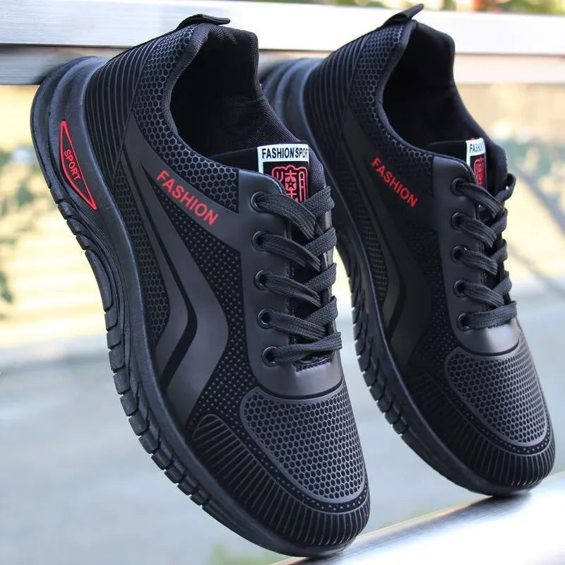 Men's Sport Shoes New Lightweight Comfortable Fashionable Casual Running Shoes Suitable for Youth Thick Bottom Running Style