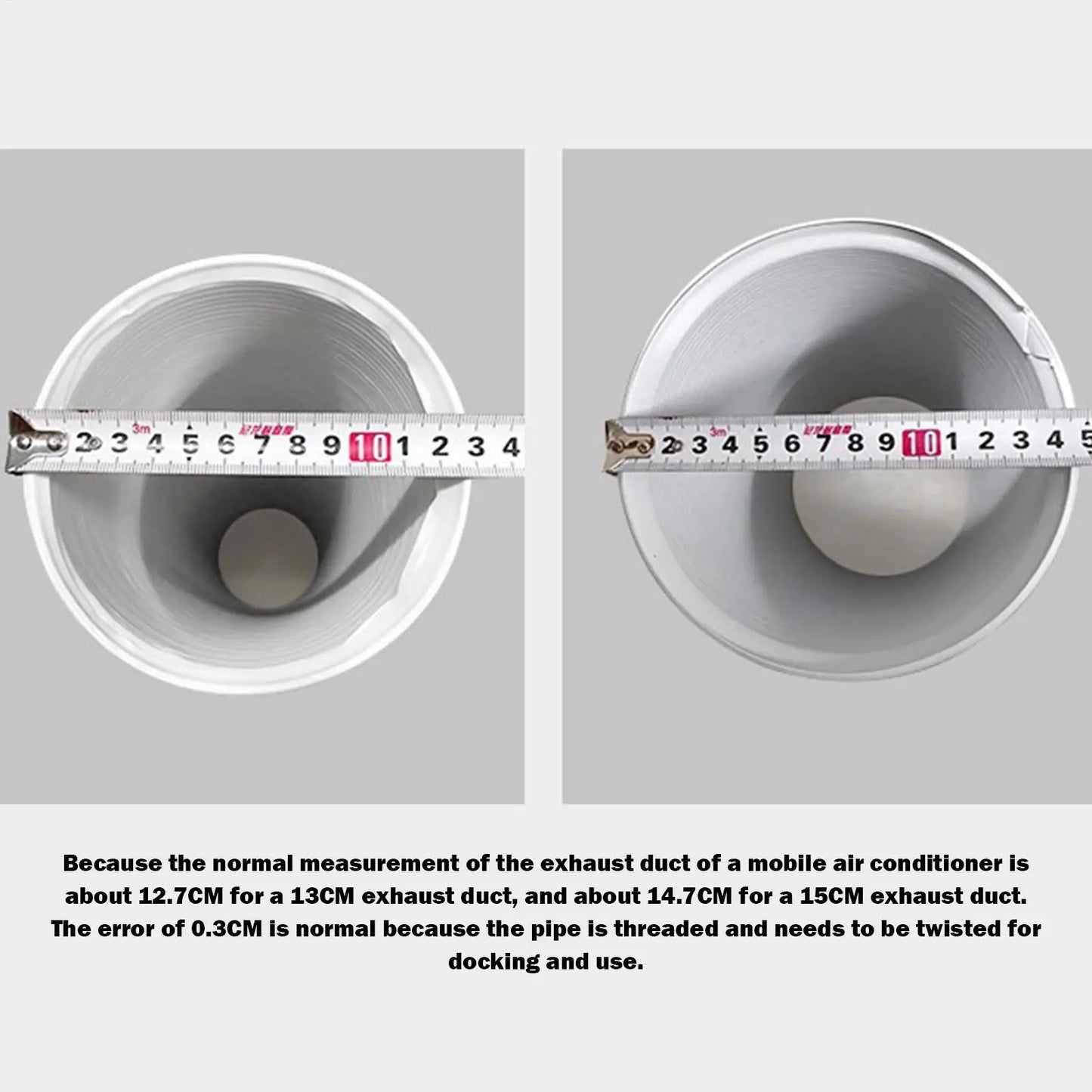 5.1/5.9" Diameter Portable AC Vent Hose Duct Outlet Mobile Air Conditioning Accessories Telescopic  Thickened Exhaust Pipe