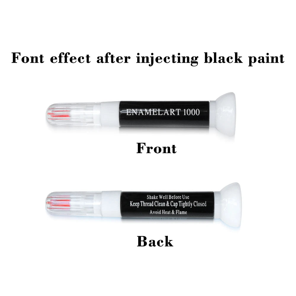 Kimcci Dotted Pen+Drawing Pen Nail Art Tools 2 IN 1 100pcs/lot  Needle Brush Dual-use Empty Bottle