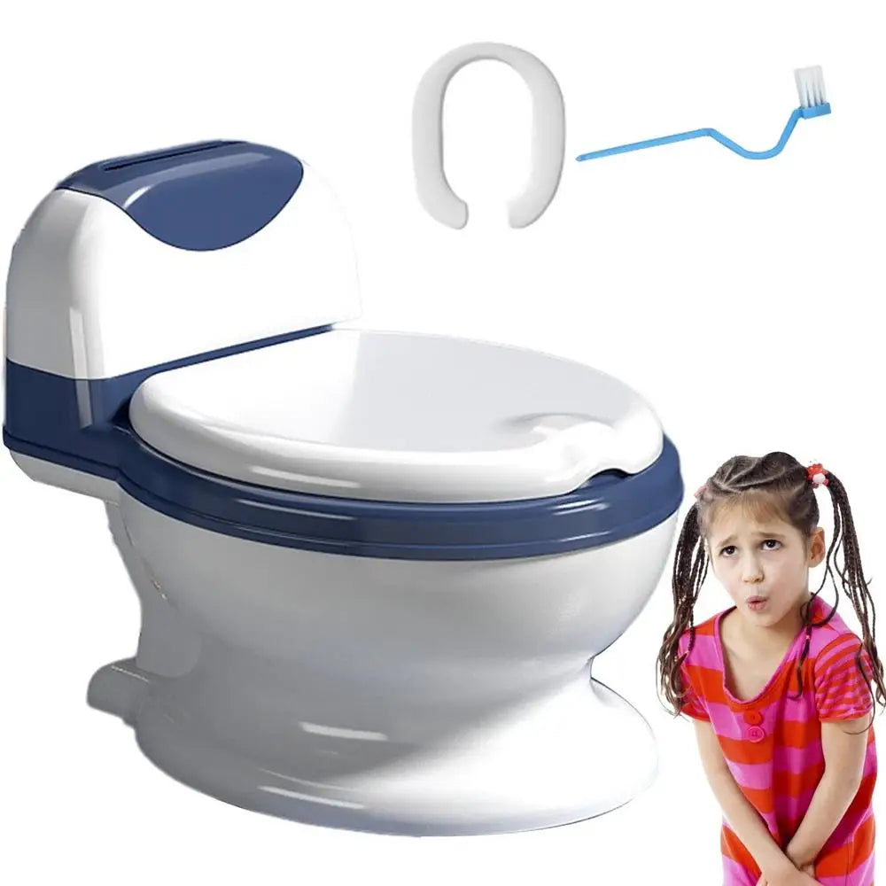 Baby Potty Training Toilet Seat Comfortable Backrest Cartoon Pots Portable Baby Pot For Children Potty Toilet Bedpan #WO