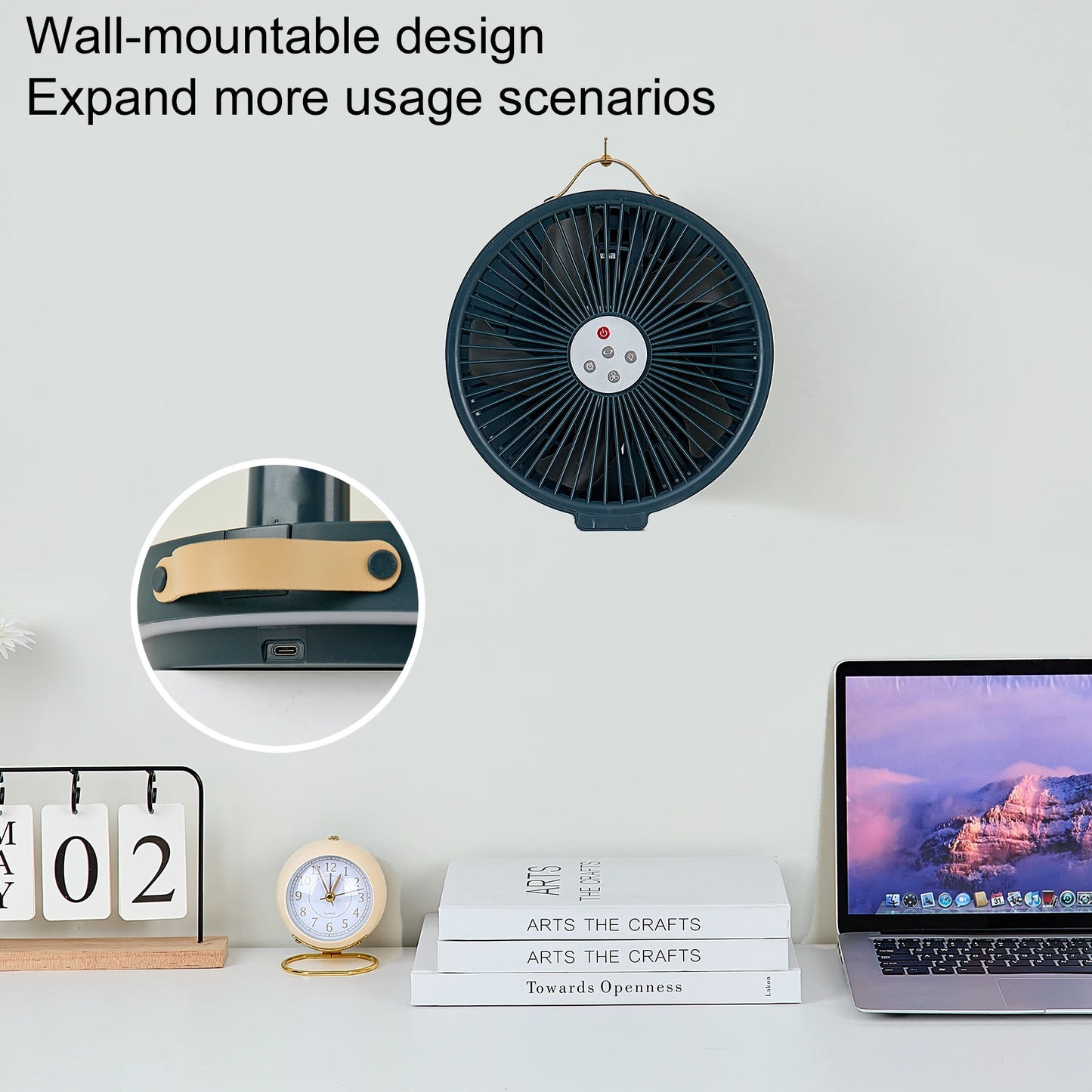 10 Inch Remote Control Folding Desktop Vertical Electric Fan Silent and Timed Rotating Left and Right Outdoor Home Electric Fan