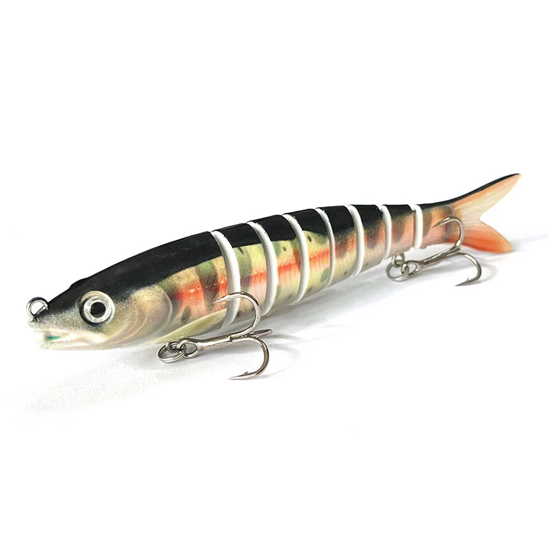 Fishing Lure Multi-Joint Fish Fishing Kit Slow Sinking Realistic Hard Lure Swimbait Freshwater and Saltwater for Bass Trout Lure