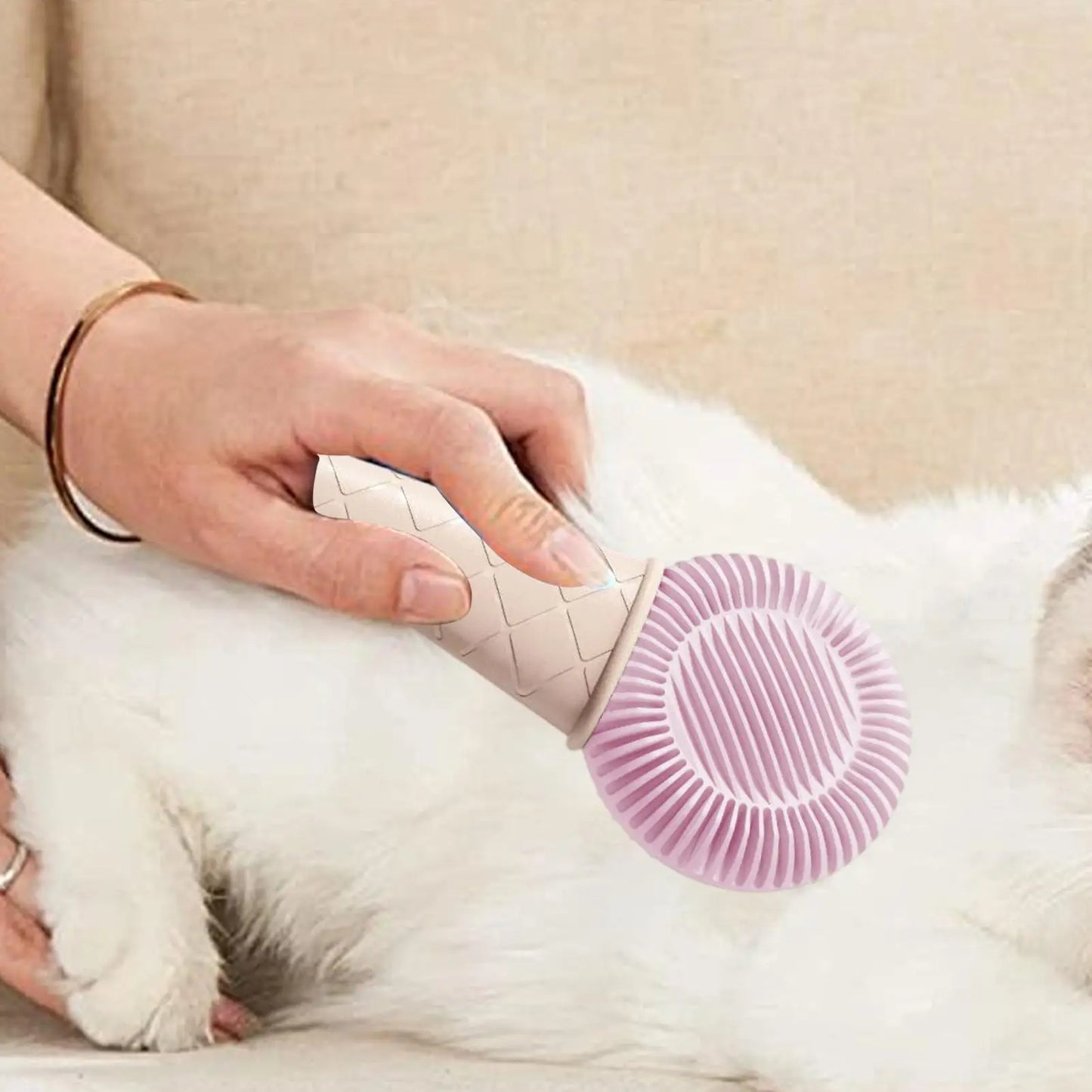 Dog Grooming Brush Animals Skin Massaging Soft Bristles Pet Cat Dog Hair Grooming Brush For Indoor Outdoor Long Short Coat Small