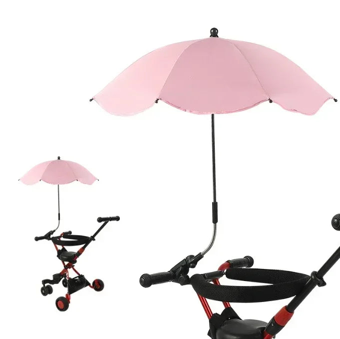 UV Protection Baby Stroller Umbrella With Clamp Universal Sunscree Rainproof Stroller Covers Umbrella Baby Stroller Accessories