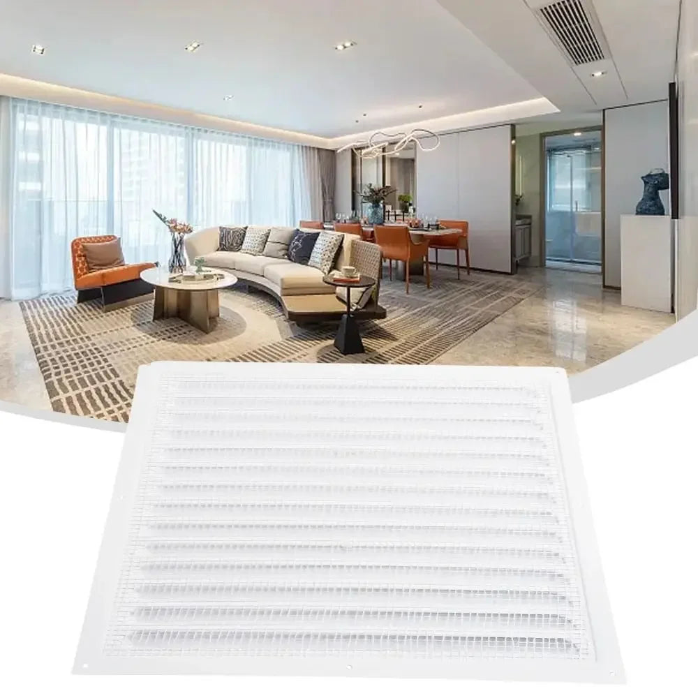 Aluminum Alloy Air Vent Grille Air System Net Cover Screen Exhaust Outlet Window Square Vent 100/150/200/250/300/400mm