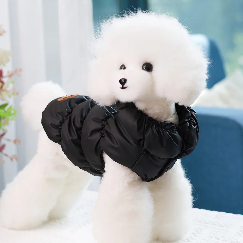 Winter Padded Dog Coat Jacket For Small Medium Dogs Soft Warm Dog Clothes Cute Puppy Vest Pet Outfit