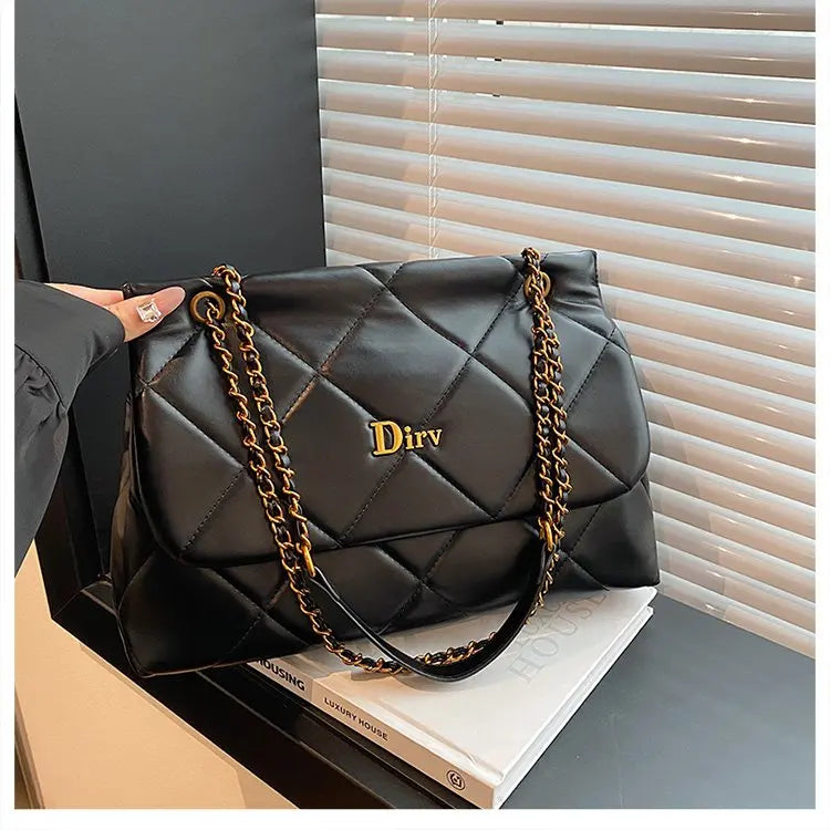 Square Vintage Leather Crossbody Bag Women Handbag Designer Shoulder Tote Purse Classic Diaper Bag