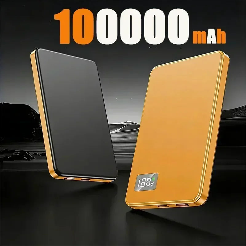 Lenovo 500000mAh CCC Certified Magnetic Ultra Thin Wireless Portable Power Bank Super Fast Charging LED Display Pack For MagSafe