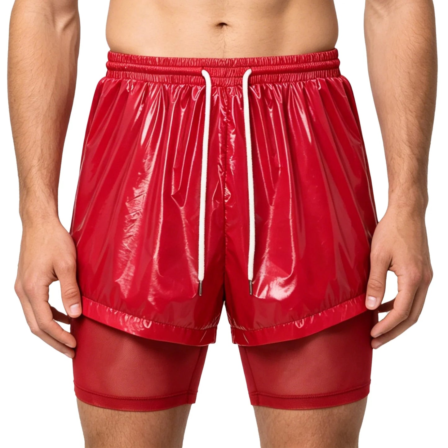 Men Leak-proof Diaper Cover Shorts Mesh Liner Waterproof Double Layer Shorts Swimming Suit Nursing Special Needs Reusable Briefs