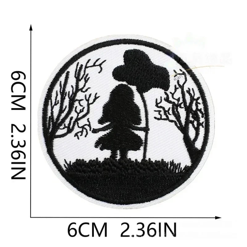Halloween Themed Style Embroidere Costume Punk DIY Sewing IronCostume Hot Stick Patch