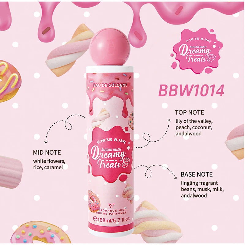 Rich Gourmand Perfume Unisex Fresh Berry Sweet Cookie Chocolate Cream Eau De Toilette Lasting Alluring Scent Body Spray 168ml