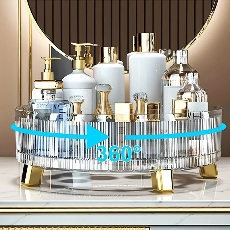 1PCS Makeup Organizer, 360 Rotating Makeup Organizer, Make Up Organizers and Storage, Large-Capacity Round Perfume Organizer,