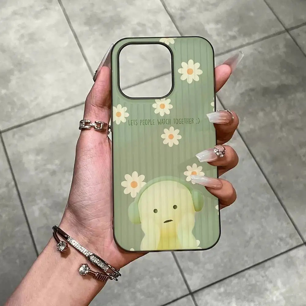 Cute S-Smiski Phone Case For IPhone 17 16 15 14 Plus 11 12 13 Pro Max Shockproof Protection Soft Back Cover