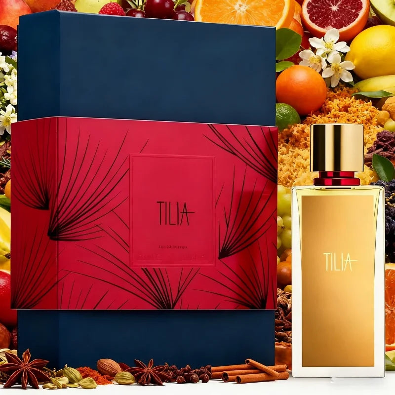 TILIA Perfume 100ml Fresh Green Woody Fragrance Soothing Calming Scent Long Lasting Unisex Cologne for Eau de Toilette Gift Set