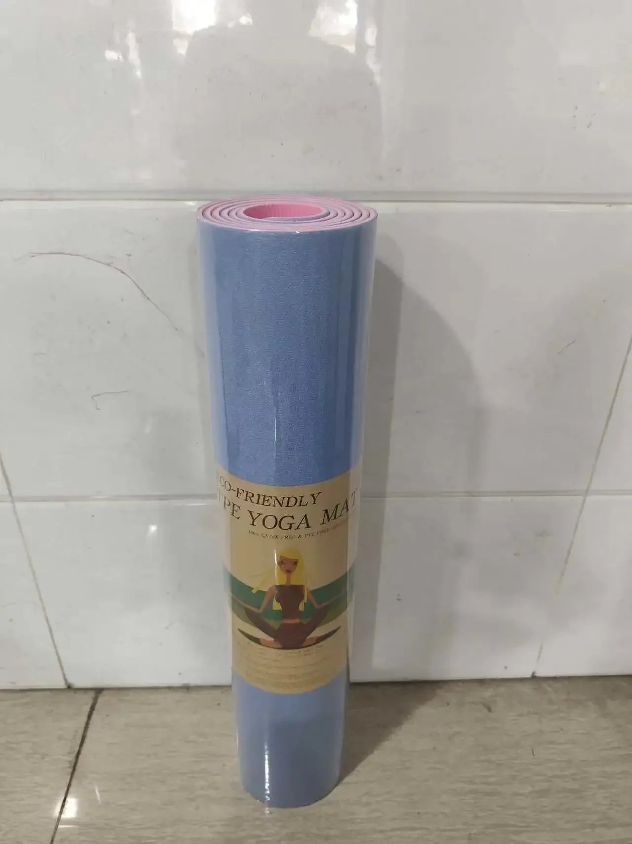 Fitness Yoga Mats Anti-slip Sport 6MM TPE Mat Blanket Exercise Yoga Pilate Gymnastics Mat Equipment Floor Work 6MM Thick TPE