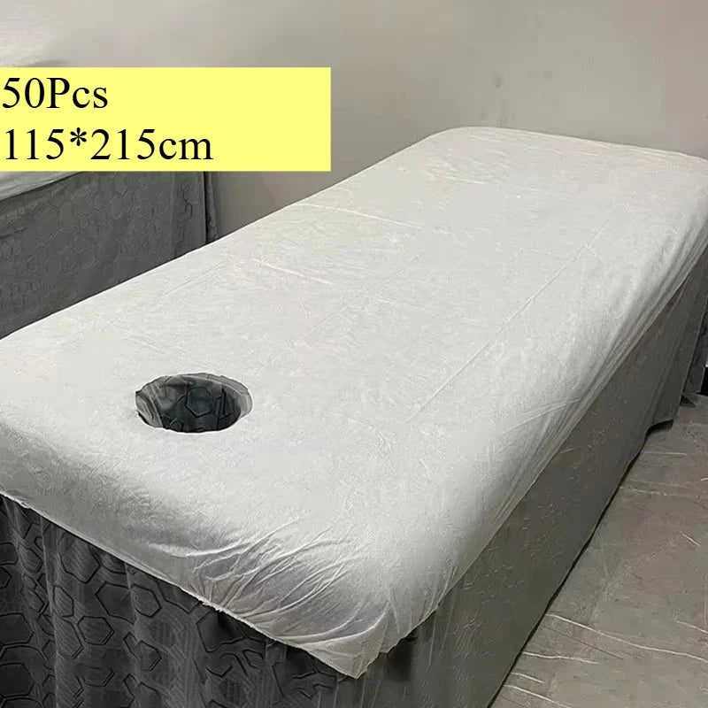10/20/50 Pieces Disposable Elastic Breathable Non-woven Fabric Covers Thickened Spa Salon Beds Clinic Beds Massage Shop Beds
