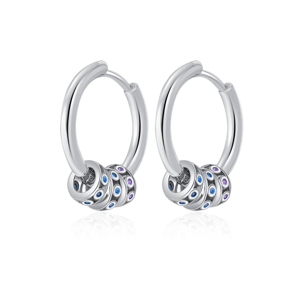 925 Silver Stud Earrings Hoop Earrings For Women Rose Flower Strawberry Butterfly Daisy Earrings Set Fashion Jewelry Gift