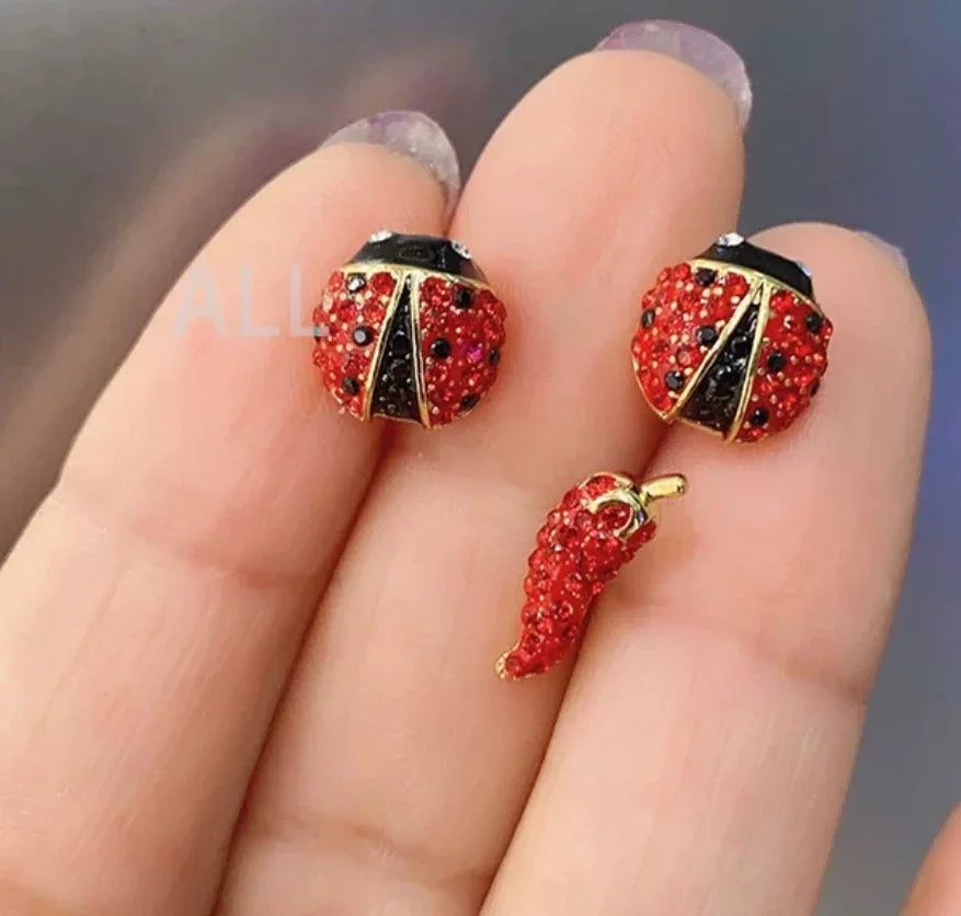 Snowflake Flowers Original New Sales Trend High Quality Jewelry Flower Sets Necklace Earring Ring Bracelet Pink Anniversary Gift