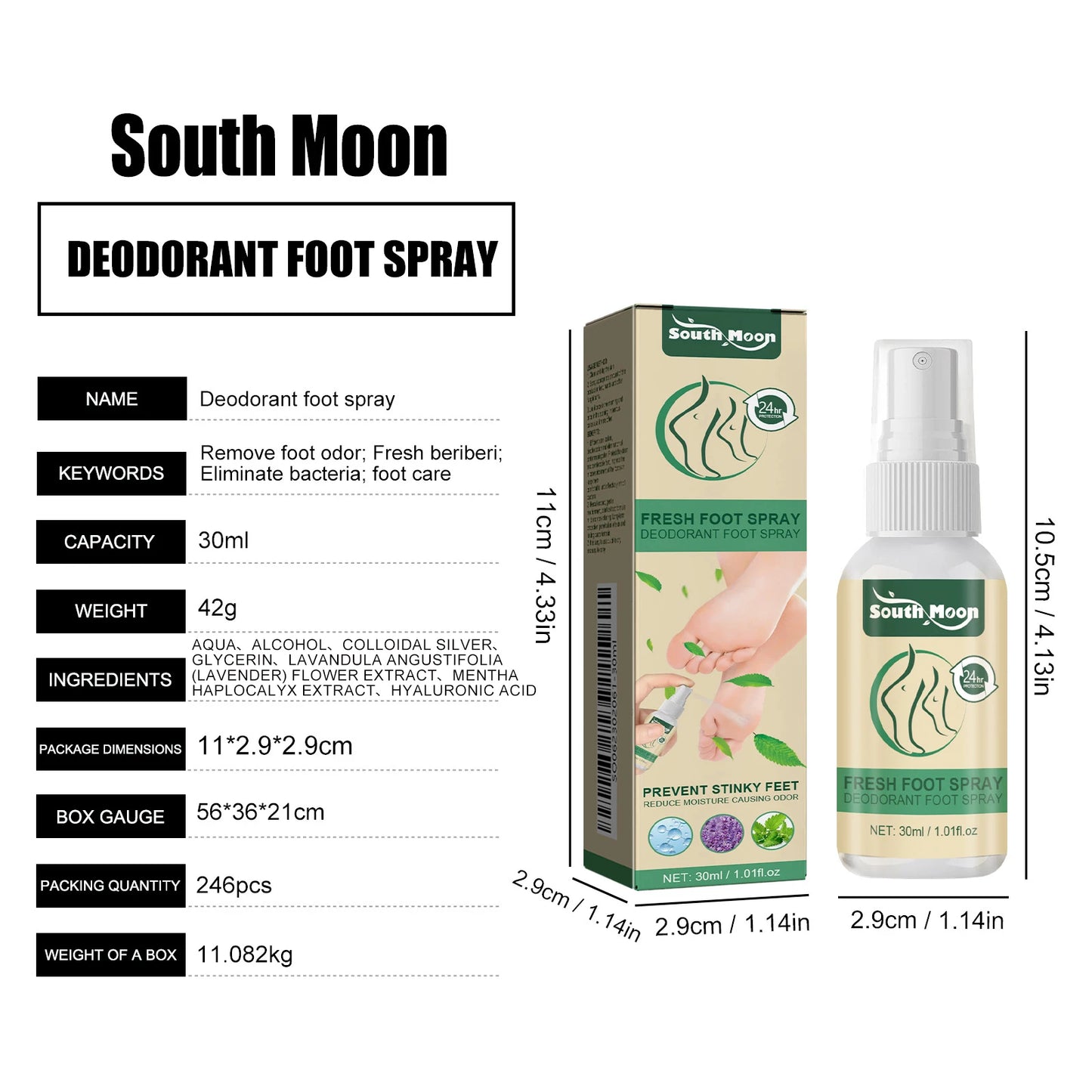 Fresh Foot Refreshing Aromatherapy Spray Foot Spray Shoe Odor Remover For Sweaty Feet Natural Soothing Scented Feet Spray Care