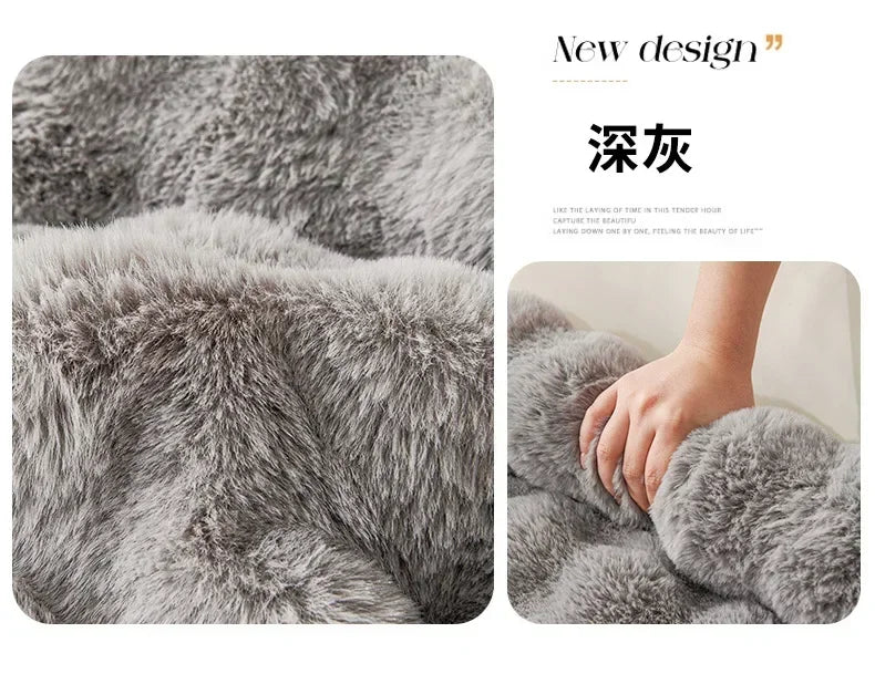 1PC Winter Warm Dog Bed Mats Super Soft  Plush Pet Blanket Pad Mat for Small Dogs Plush Neck Pillow Cat Nest Travel & Indoor