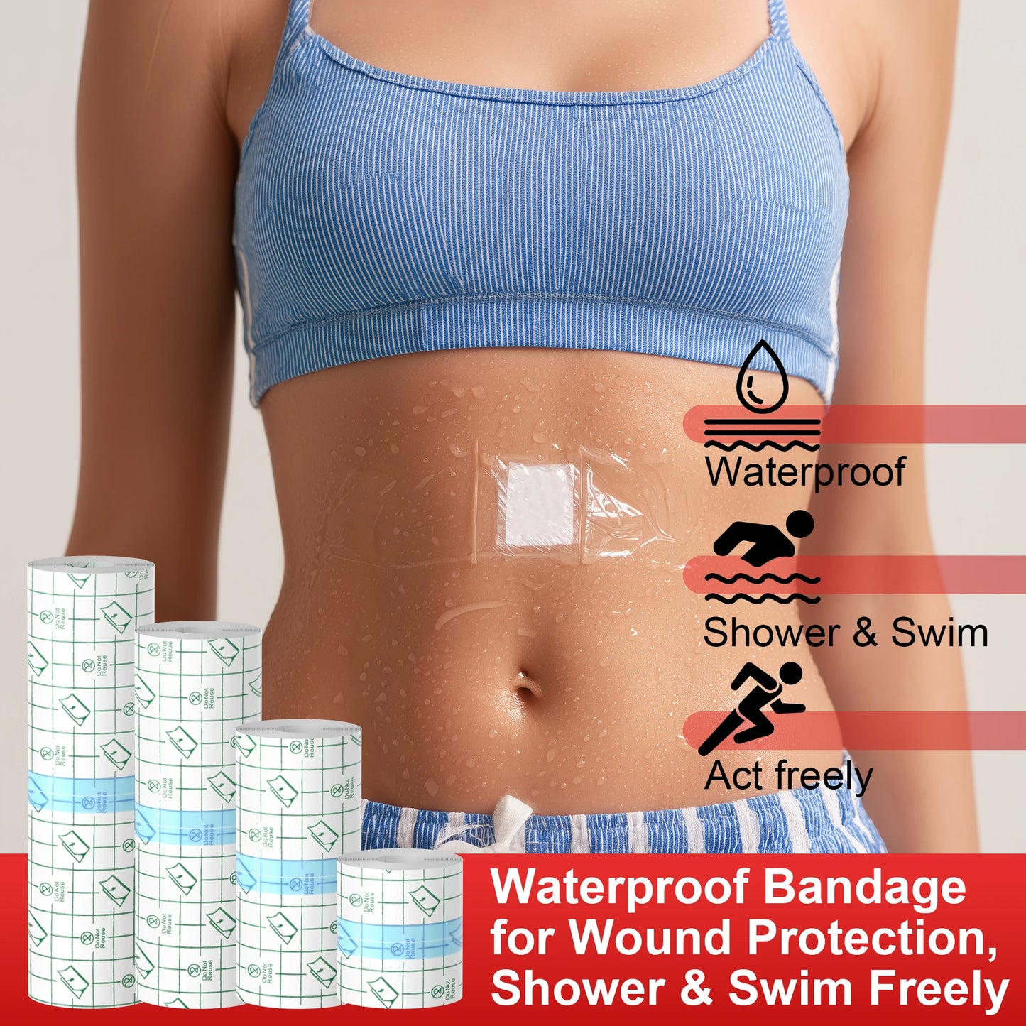 10/5/2M Waterproof Tattoo Aftercare Bandage Roll Protect Skin Healing Transparent Repair Adhesive Tape Tattoo Accessories
