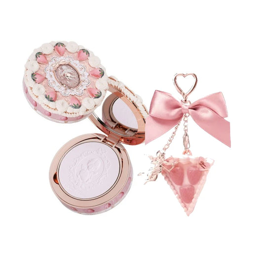 Flower Knows Strawberry Cupid Collection Makeup Set Pressed Powder Solid Perfume Makeup Kit for Women Full Kit Teenagers Make up