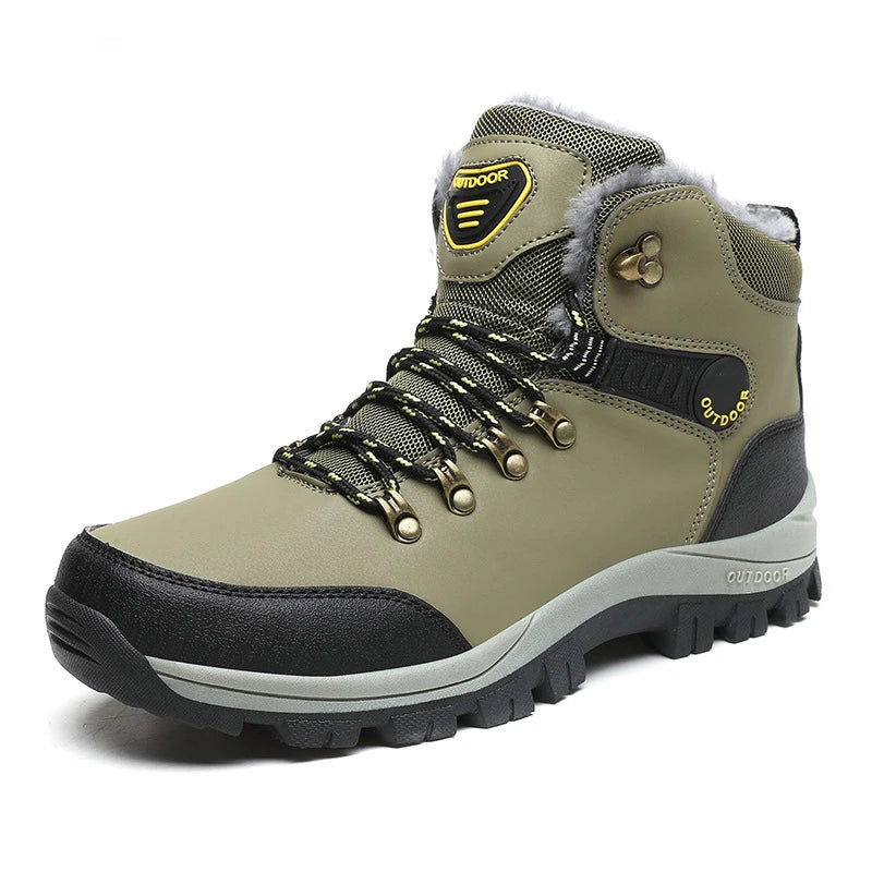 Winter Large Size Plus Velvet Thickened Warm Snow Boots Outdoor Men's High-Top Northeast Cotton Boots Comfortable And Casual