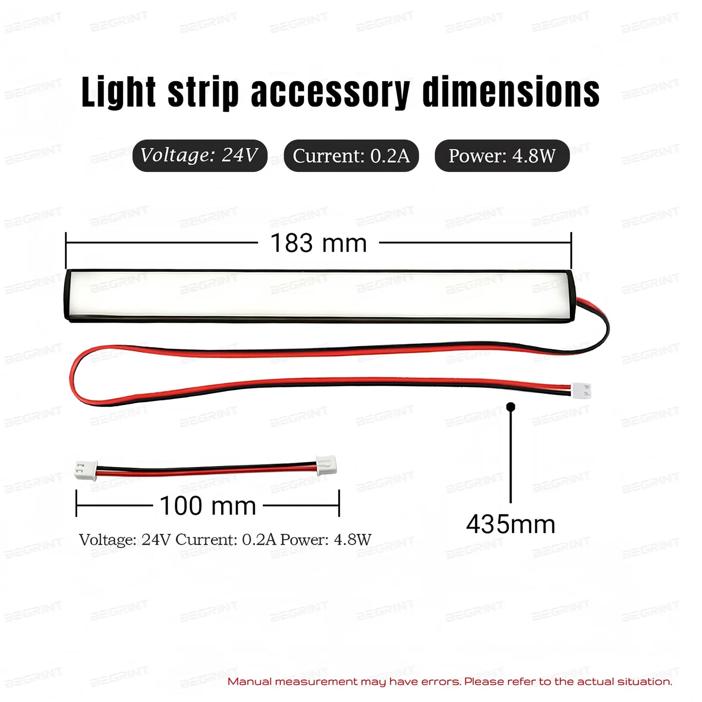 For Flashforge Adventurer 5M AD5X High Brightness LED Light Strip Easy Installation Replacement Accessories for AD5X 3D Printer