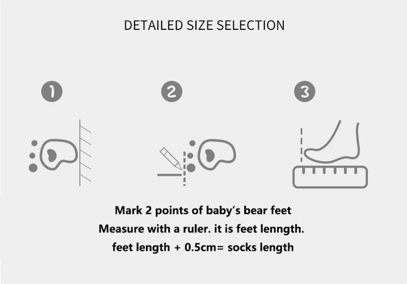 5 Pairs Winter Unisex Kids Baby Socks Infant Patchwork Non-slip Tube Socks Cotton Thick Warm Fleece Newborn Baby Stockings