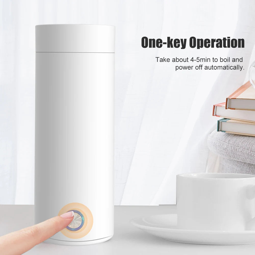 Portable Electric Kettles Cup 400ml 220V Tea Coffee Milk Electric Kettle Travel Boil Water Keep Warm Kitchen Appliances Thermo