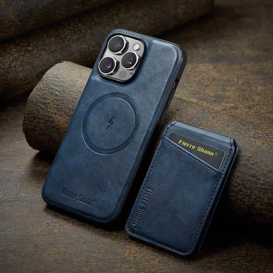 Magnetic Detachable Leather Wallet Phone Stand Case Wireless Charge Cover for iPhone  18 17Air 11 12 13 14 Plus 15 16 17 Pro Max