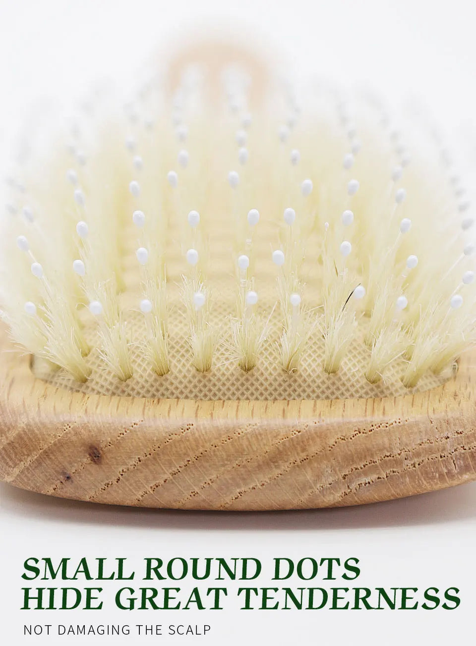 BOOMSLIFE Boar Bristle Hair Brush Square Paddle Scalp Massage Hairbrush USA Oak Wood Comb for Hair Women Barber Beauty Hair Care