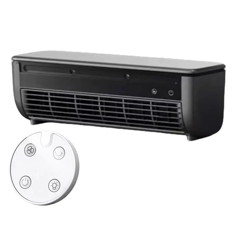 ABWM-Wall-Mounted Air Cooler Fanquick Cooling Leafless Mini Air Conditioner Wireless Quiet Electric Fans With Remotecontrol