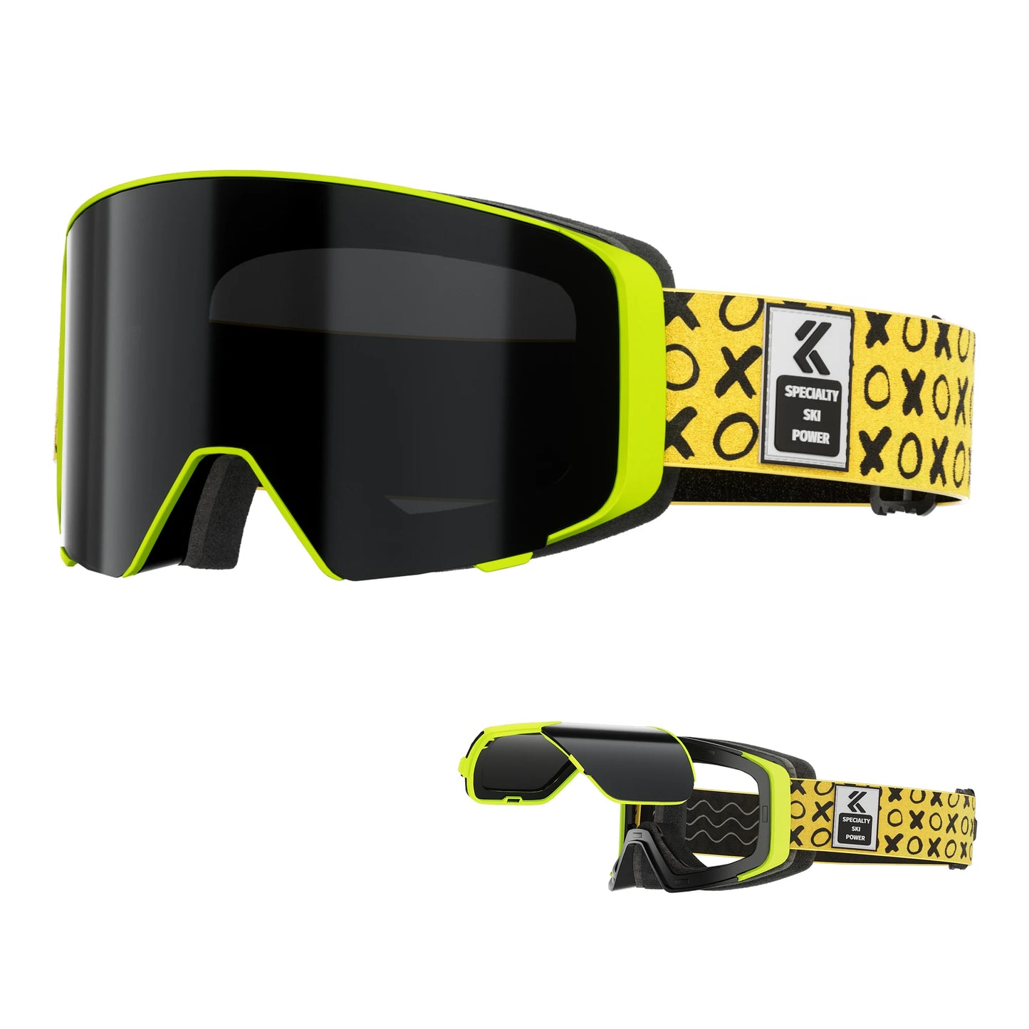 Kapvoe Photochromic Snow Goggles Ski Snowboard Anti-Fog Mask for Men Women Eyewear UV400 Protection Glasses Snowmobile Winter