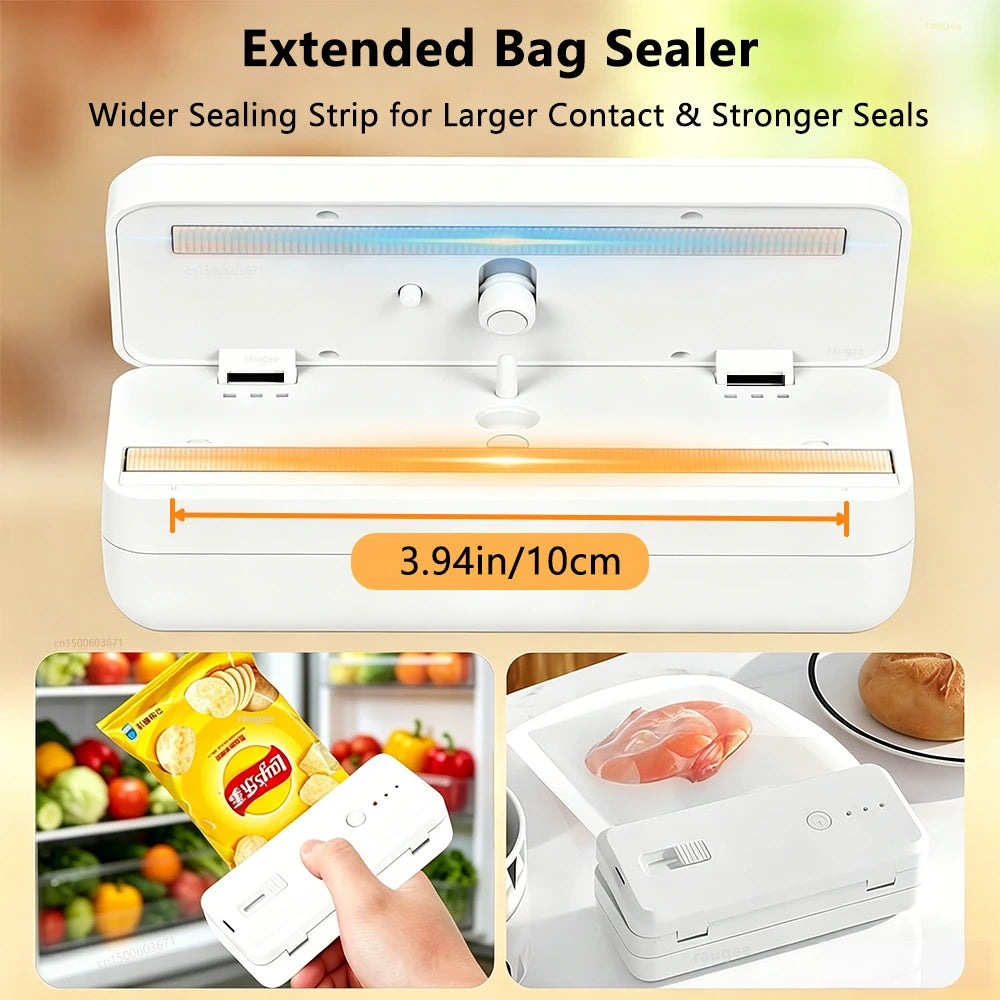 Plastic Bag Sealer Mini Heat Bag Sealing Machine Handheld Portable Plastic Bag Sealing Machine USB Rechargeable Mini Heat Sealer
