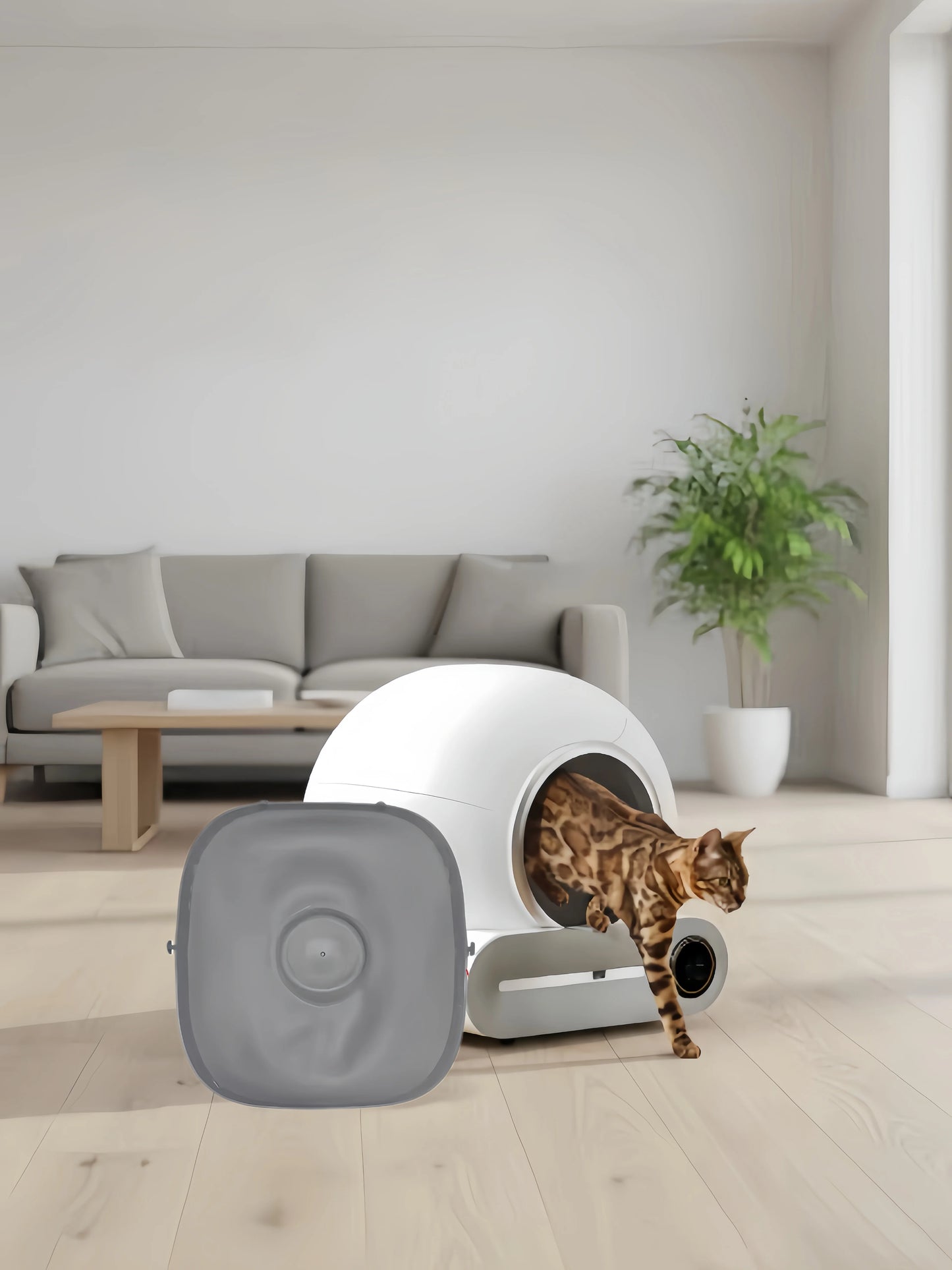 Tonepie Automatic Self-Cleaning Cat Litter Box Accessory Anti-Skid Bottom Tray Replacement Silicone Mat Easy Clean