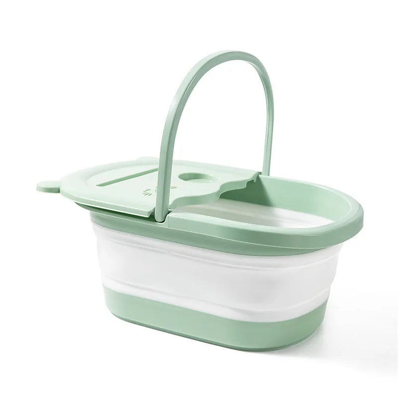 Large Collapsible Foot Soaking Tub Massage Spa Bath Tool for Home Relaxation Comfort