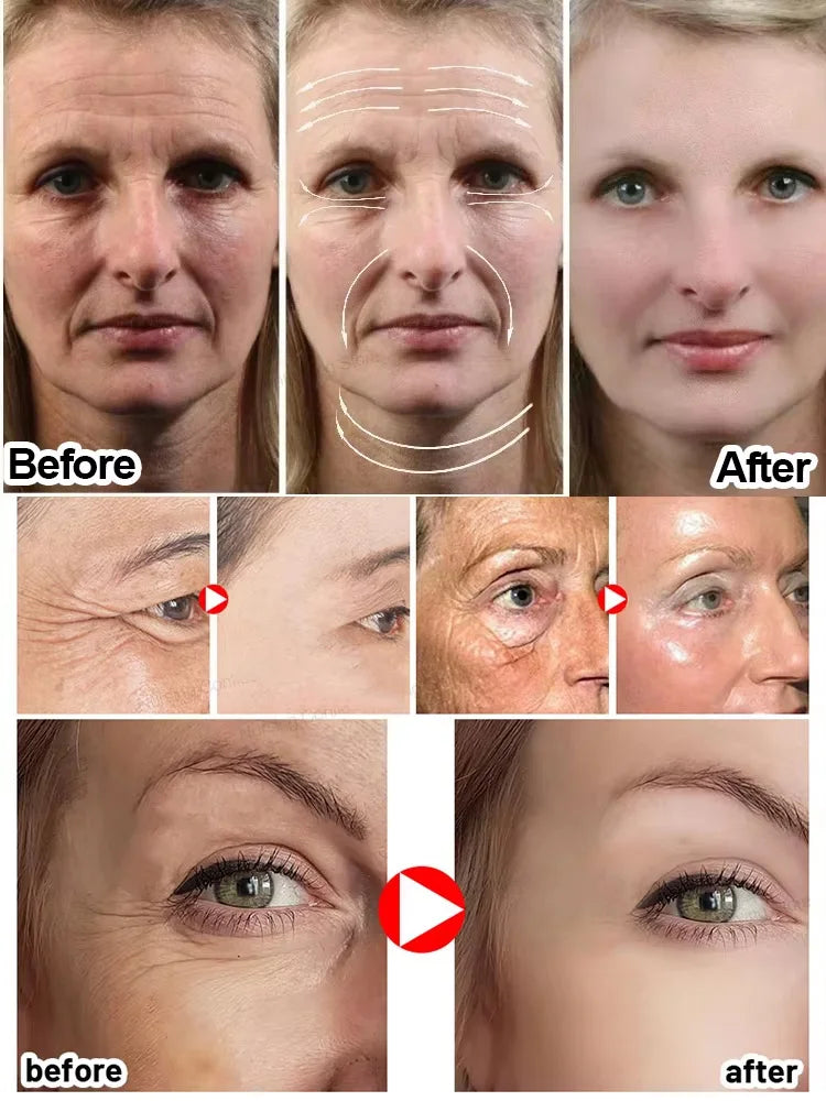 Collagen Wrinkle Remover Face Serum Firming Lift Anti Aging Fade Fine Lines Whitening Brighten Moisturizing Skin Care Cosmetics