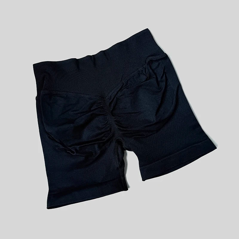 Women Casual Sports Shorts Summer Thin High Waist Shorts 4.5" Low Ribbed Band Running Breathable Short Pants