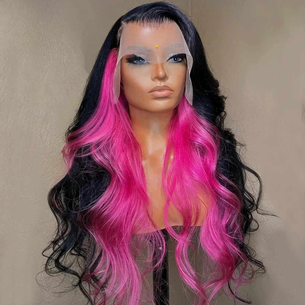 White Wig Body Wavy Lace Front Wig 13x4 HD Heat Fiber Pre Plucked Synthetic And Blend For Women Daily Wear Clearance Cosplay