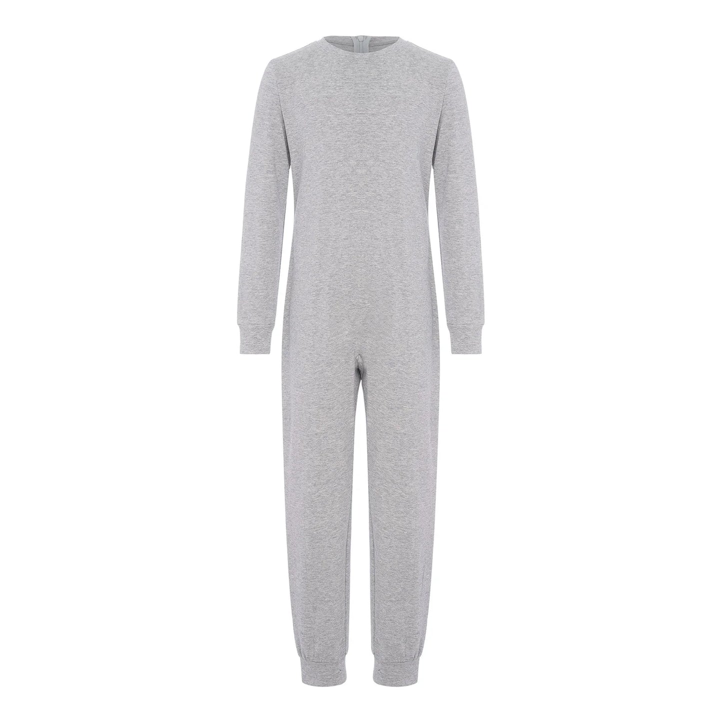 Children Special Needs Adaptive Clothing Solid Color Long Sleeve Zipper Back Jumpsuit Cotton Rompers Workout Sports Bodysuit
