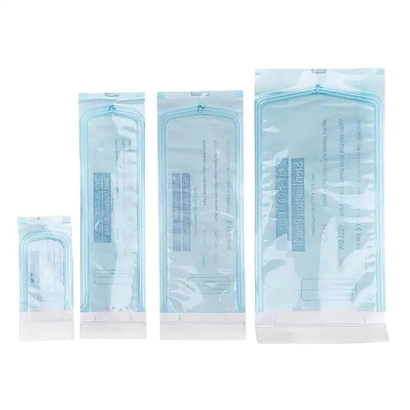 200PCS Self-Sealing Sterilizer Pouches Bags 4 Size Disposable Nail Art Disinfection Bag Tattoo Nail Dental Tool Storage Bag