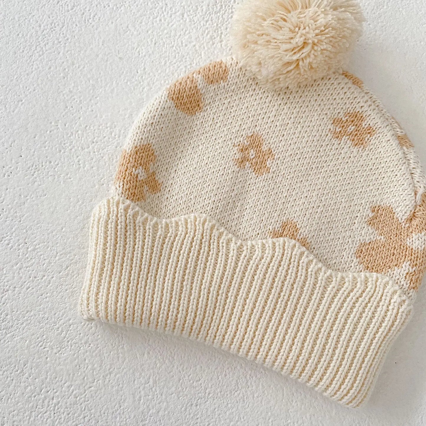 Baby Clothing 2025 Autumn Winter New Fashionable Casual Simple Sweet Floral Jacquard Coat Knitted Pants Hat Socks Kids Clothes