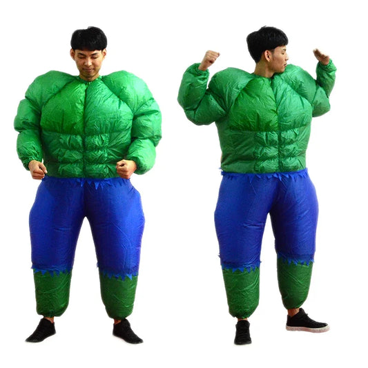 2026  Adult Fatty Hulk Inflatable Costume Anime Suits Mascot Halloween Party Cosplay Costumes for Man Woman Boys Girls