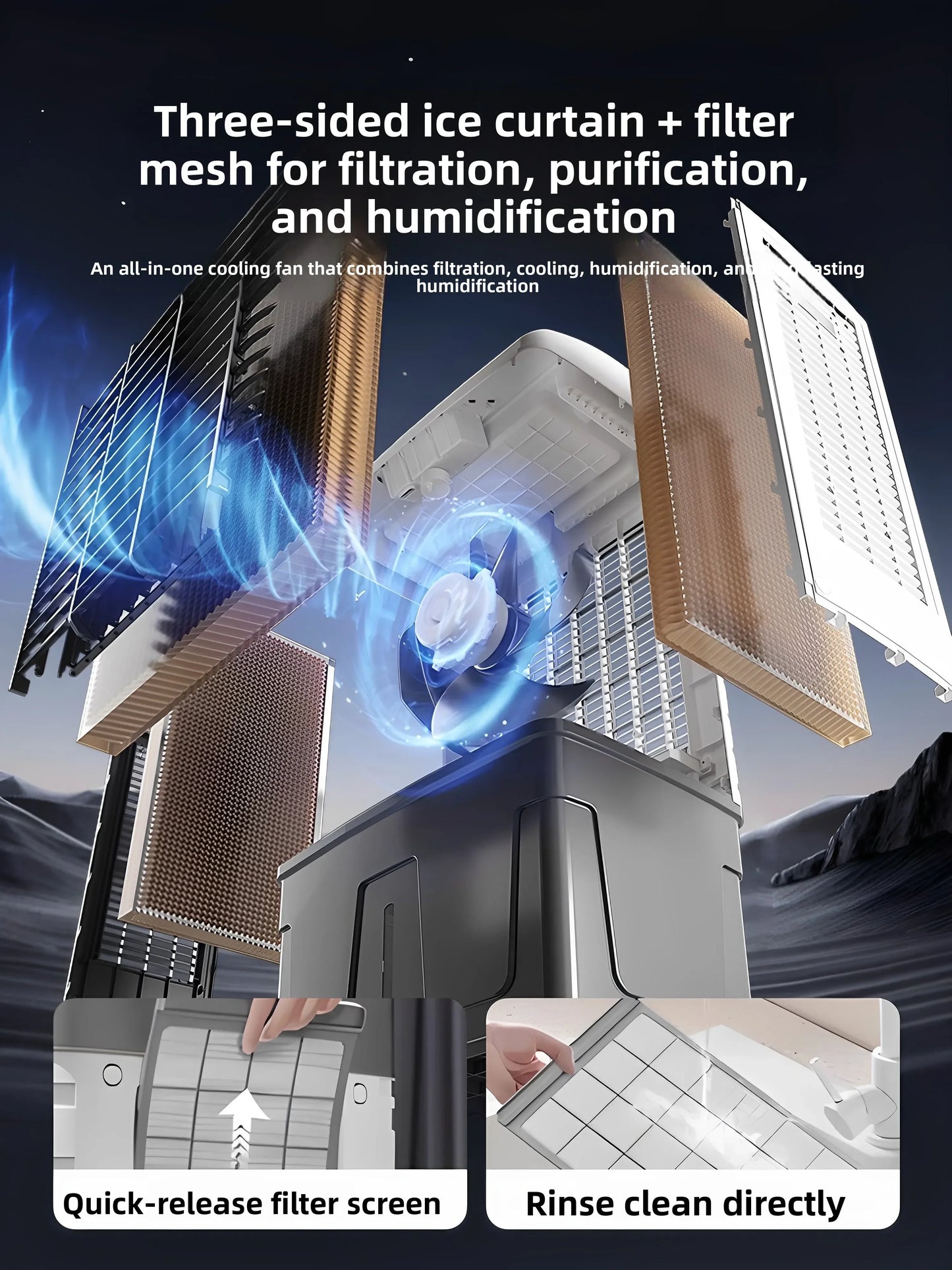 Chigo Air Cooling Fan with Ice Box Powerful Cooling for Hot Summer Days LYH